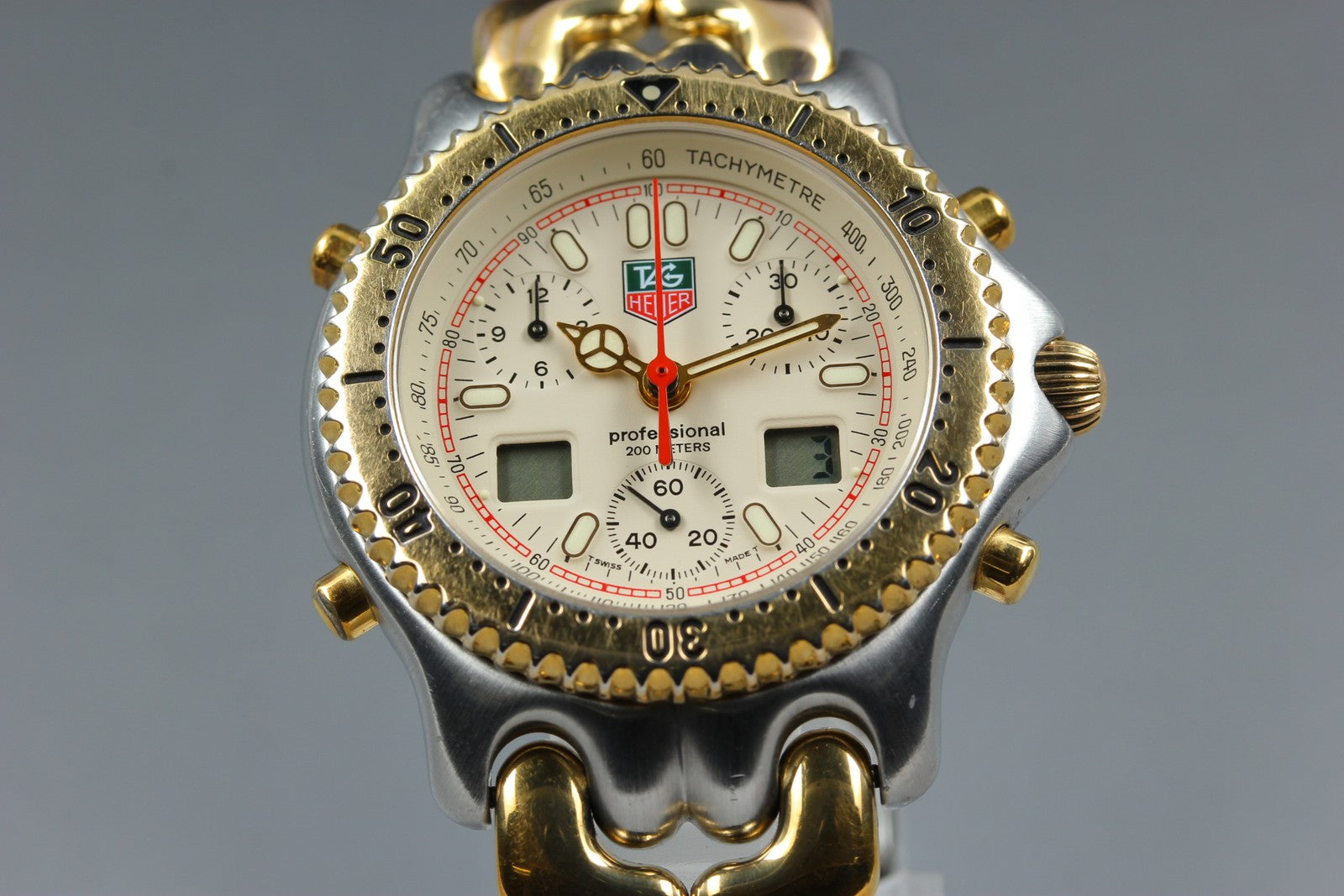 [READ!] TAG HEUER SENNA SEL S/el CG1123-0 Chronograph Men's Quartz Watch Box