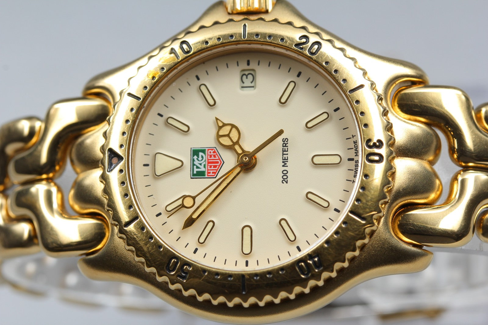 Vintage TAG Heuer Professional 200 SEL S94.713M Quartz Date Men's Watch 33mm JP