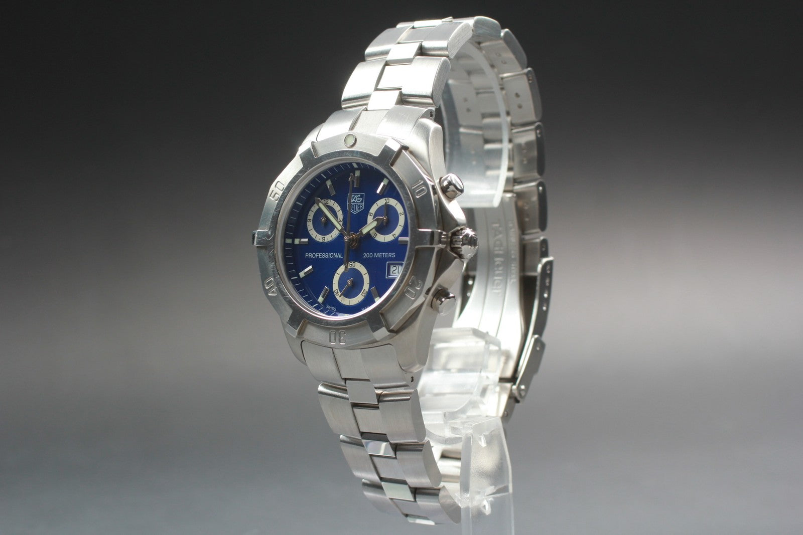 Exc+5*Box TAG HEUER TAG Heuer 2000 Exclusive CN111G Blue Quartz Men's Watch 40mm