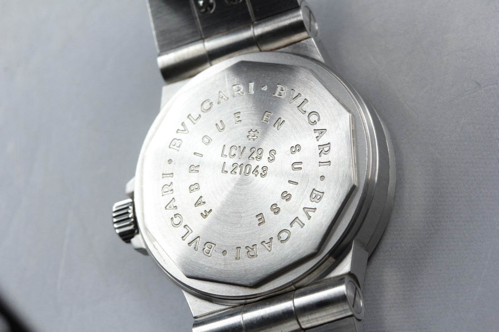 New Batt BVLGARI Diagono Sports LCV29S White Quartz Ladies Watch 29mm JAPAN