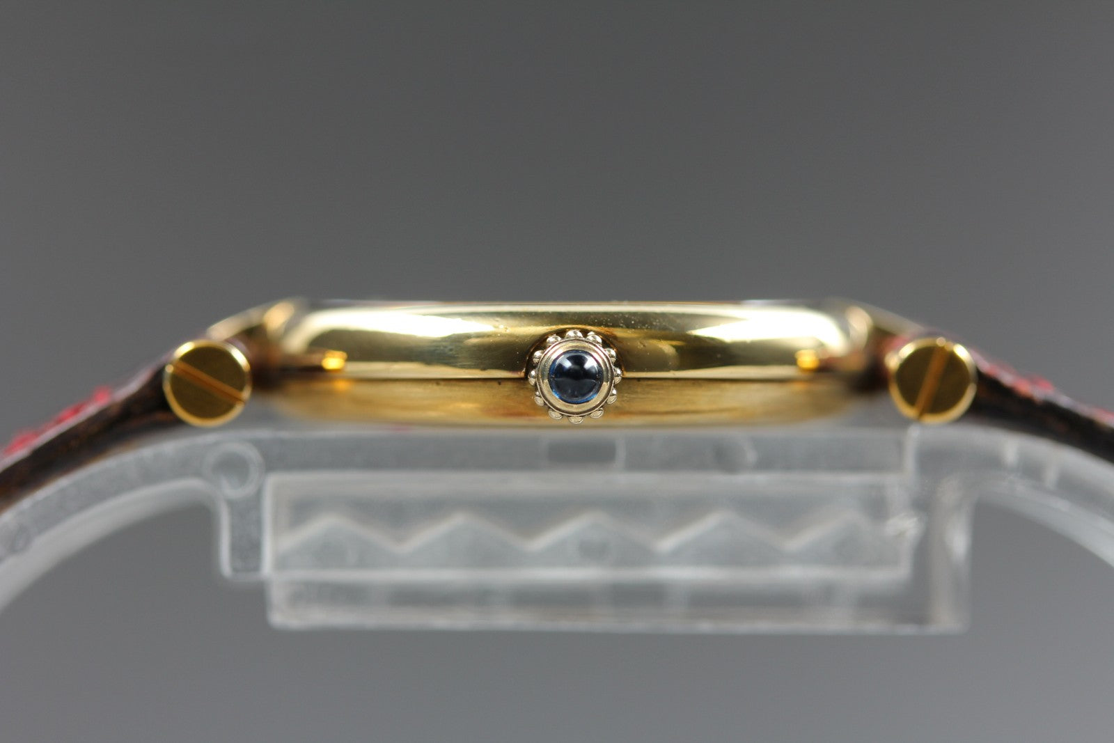 Vintage [Exc+4 Box] Cartier Must Vendome Vermeil Gold 23mm Women's Quartz Watch
