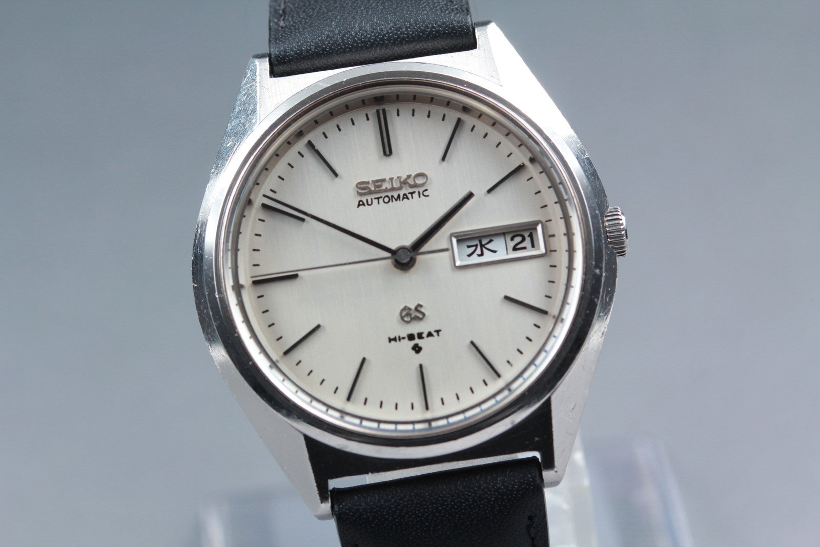 overhauled SEIKO Grand Seiko GS 5646-7010 Silver Manual Men's Watch 35mm JAPAN
