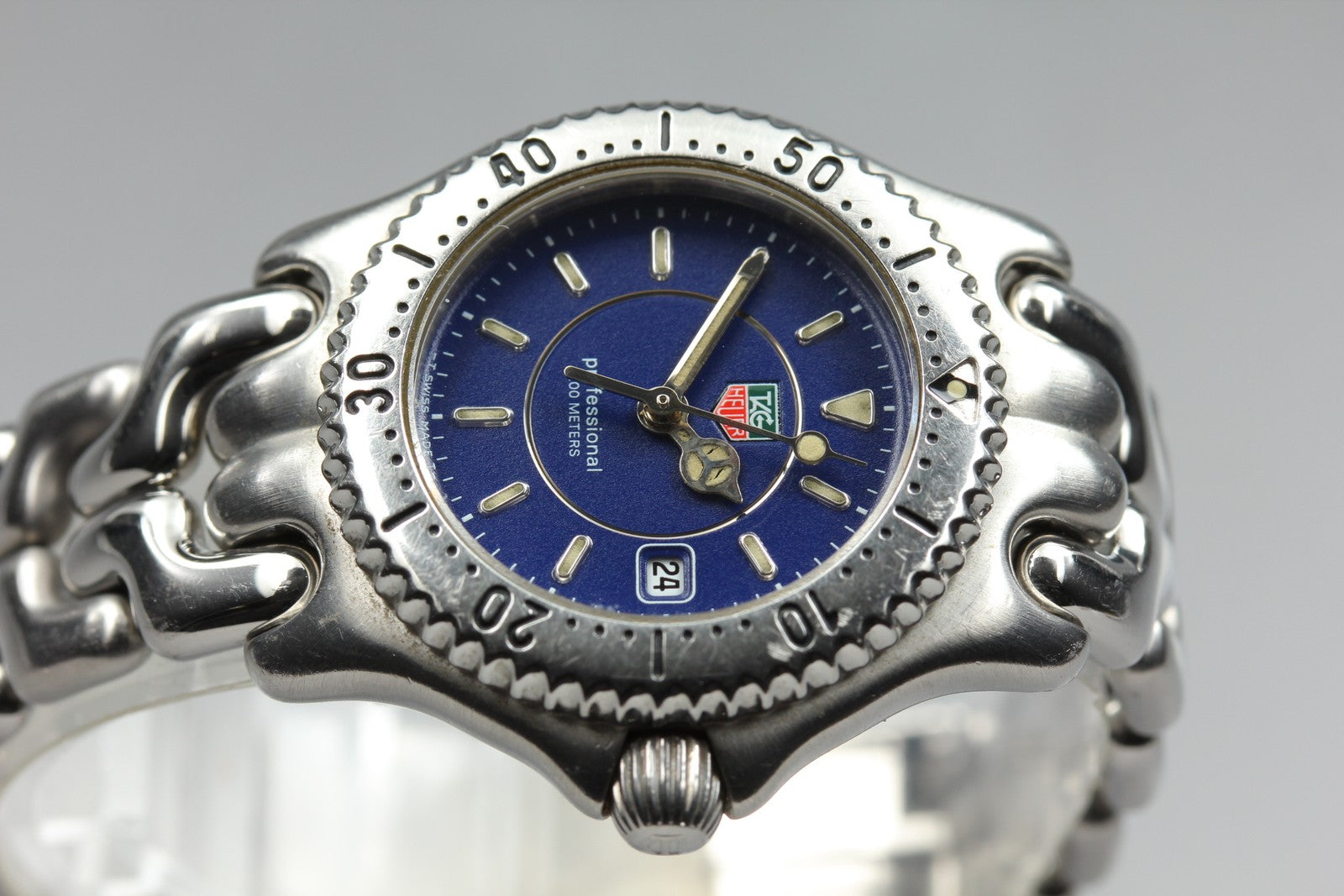 Vintage TAG Heuer SEL WG131A Quartz Blue Dial Women's Watch 28mm JAPAN