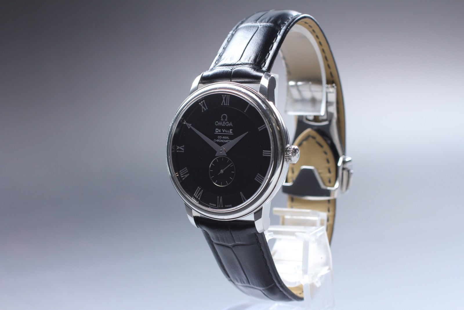 [Exc+5 Box] Omega De Ville Prestige 4813.50.01 38mm Black Automatic Men's Watch