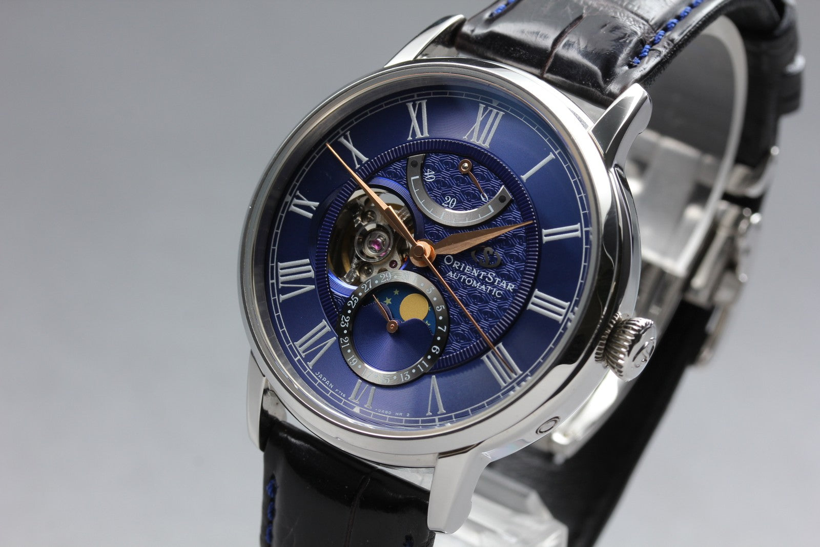 ORIENT Star Mechanical Moonphase RK-AM0006L Automatic Men's Watch 41mm JAPAN