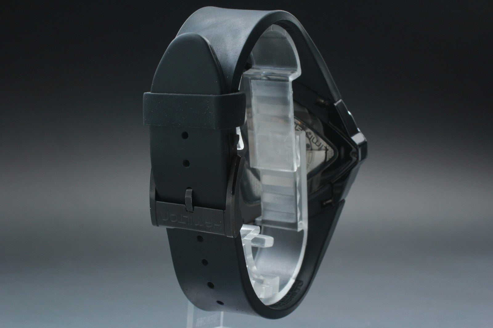 Exc+5*Box HAMILTON Ventura XXL Elvis Presley Automatic Black Men's Watch 46mm JP