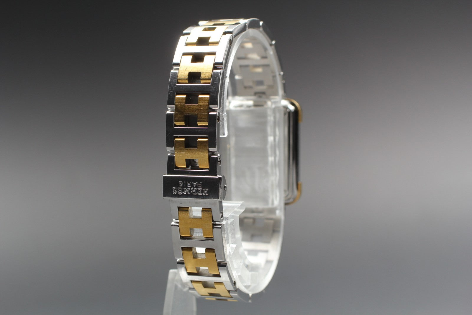 Vintage [Exc+5] HERMES Croisiere CR1.220 Gold Dial 18mm Women's Quartz Watch