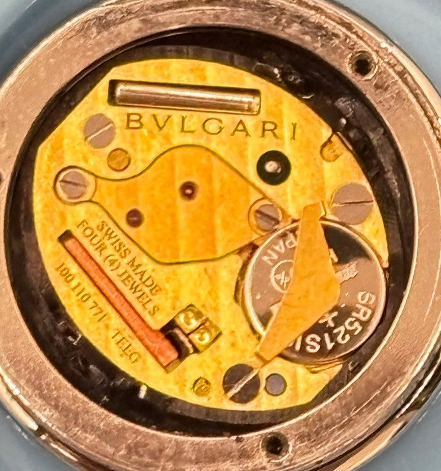 [Exc+5] BVLGARI B.zero1 BZ22S Rhodolite Garnet Blue Pink Women's Quartz Watch