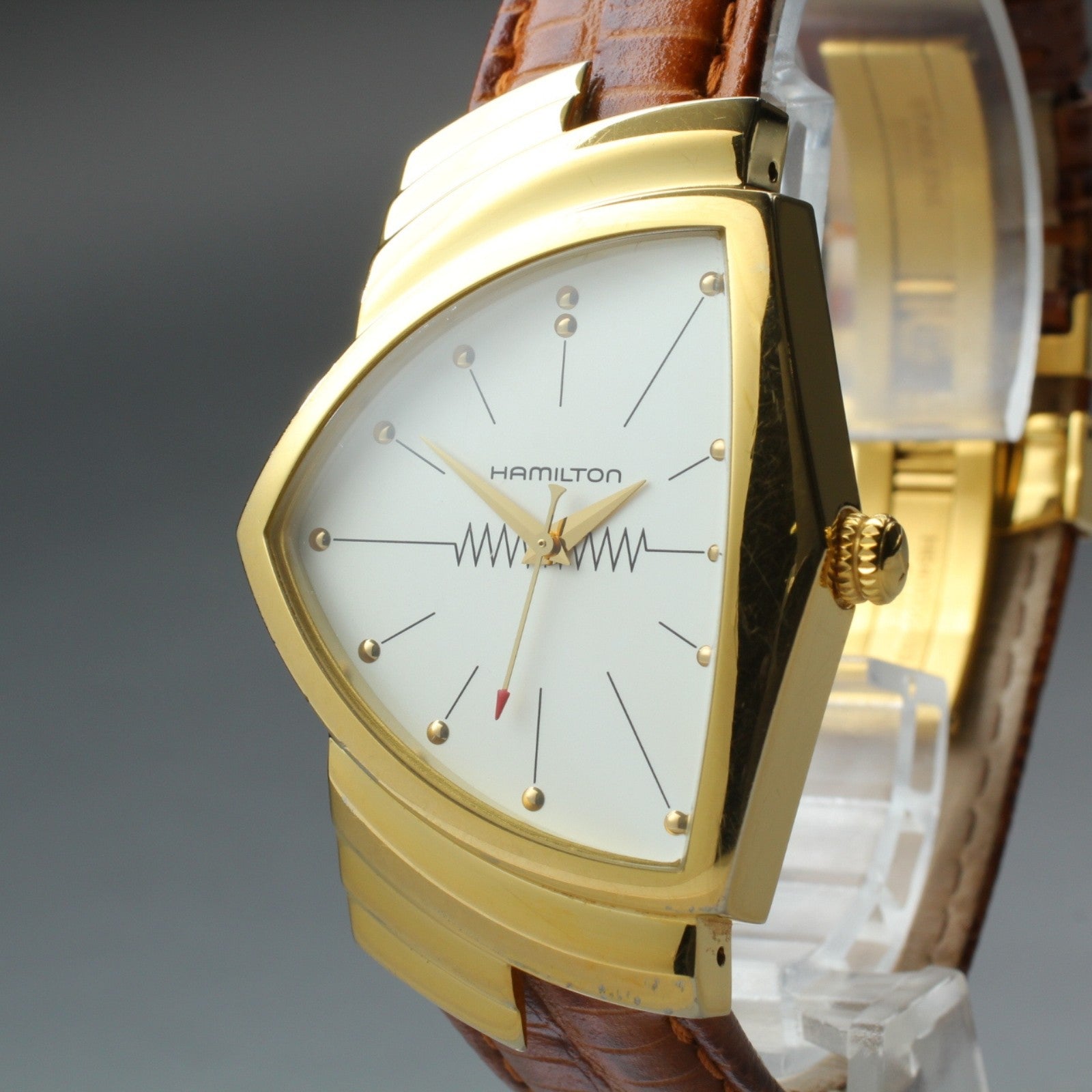 New Batt Hamilton Ventura H243010 Quartz White Dial Women's Watch 32mm JAPAN Box
