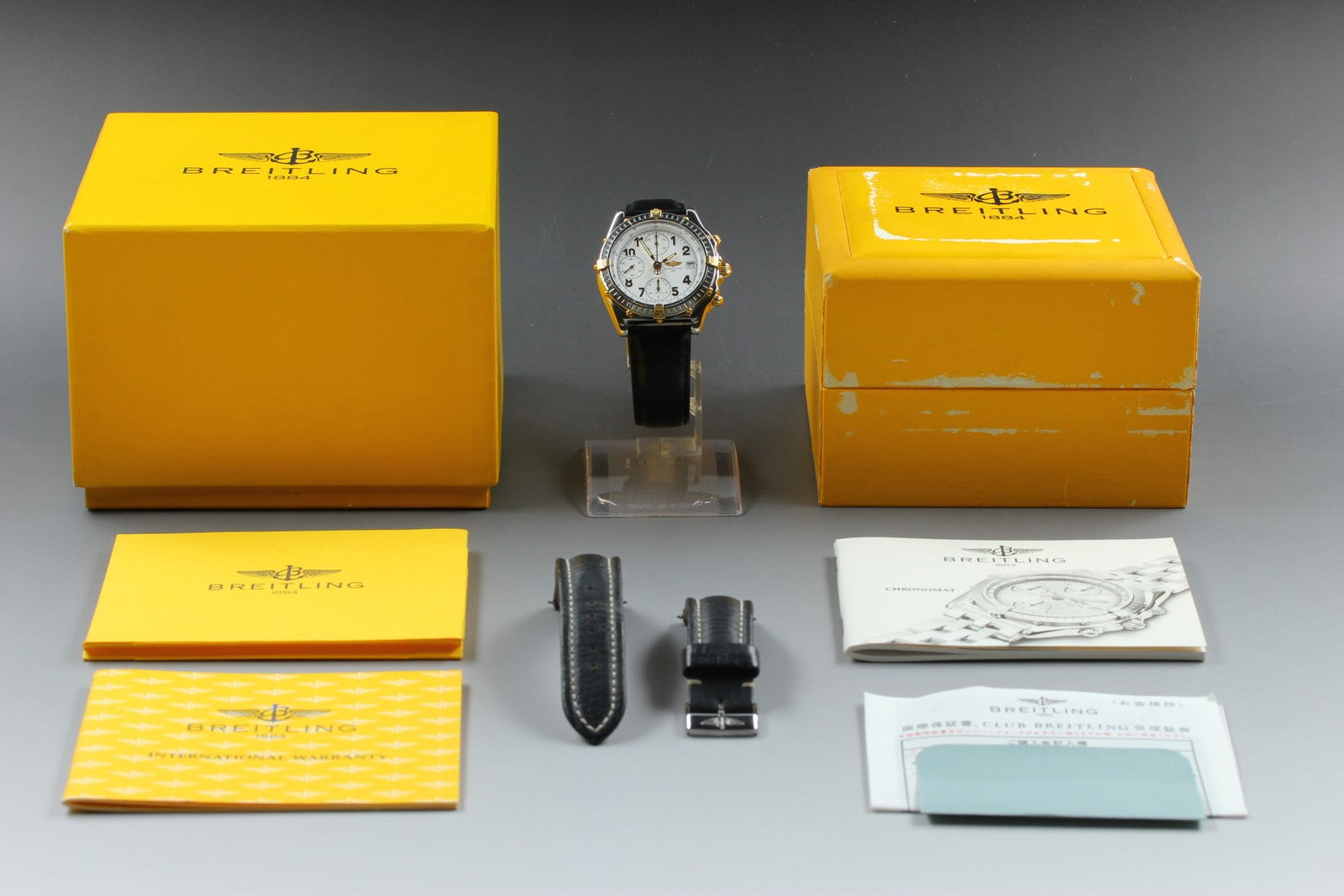 BREITLING Chronomat B13050.1 White Black 39mm Chronograph AT Men's Watch [w/Box]