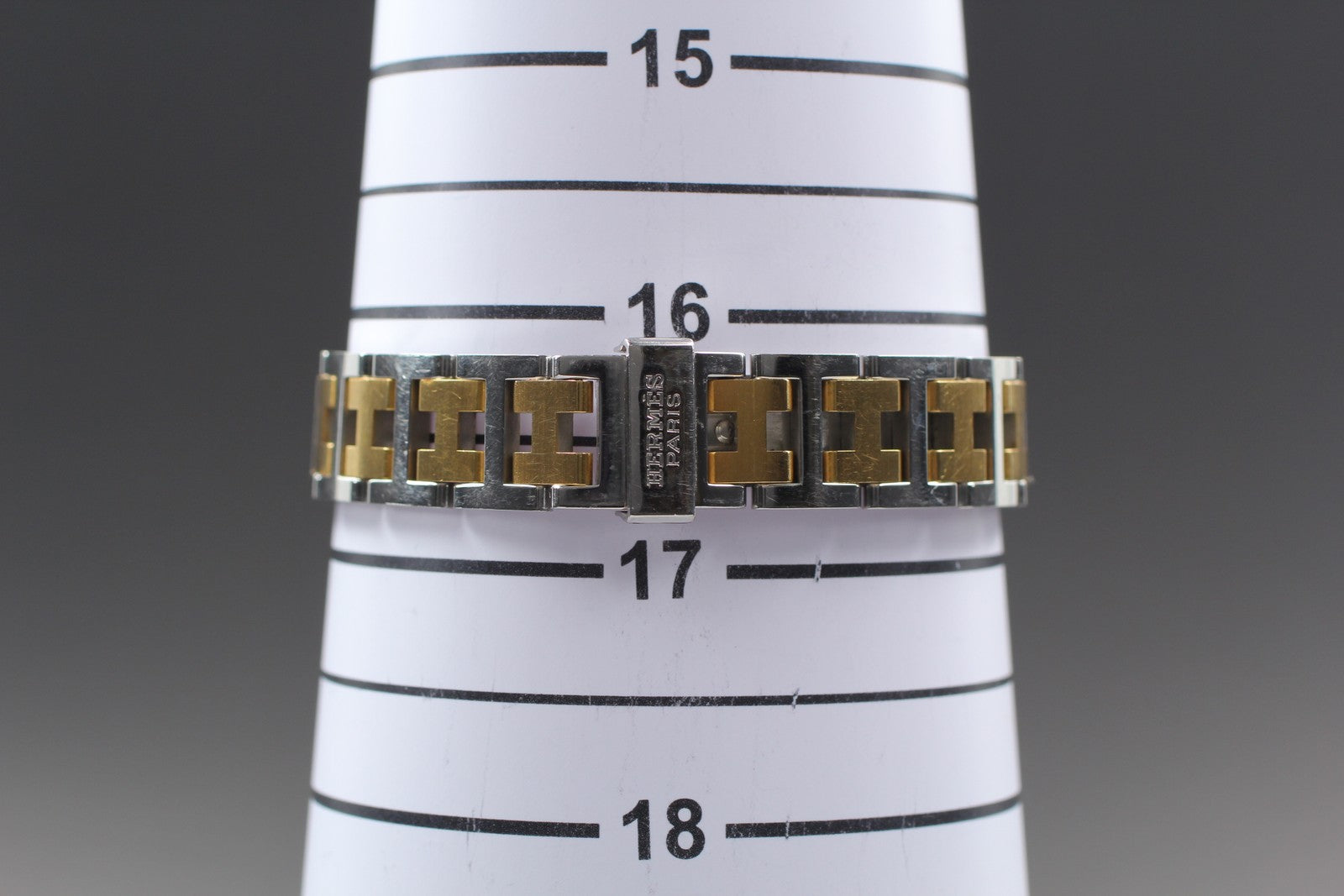 Vintage [Exc+5] HERMES Croisiere CR1.220 Gold Dial 18mm Women's Quartz Watch
