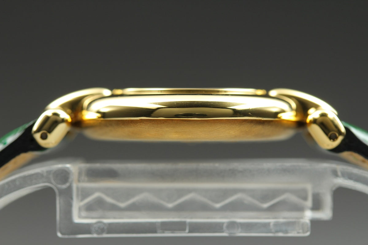 Cartier Must Colisee Vermeil 590002 Green Gold Women's Qz Watch Vintage [Box]