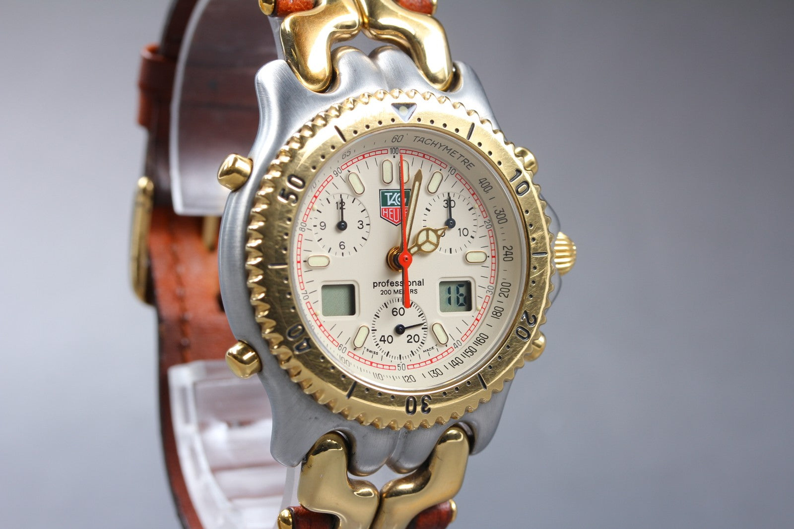 Vintage [Exc+5] TAG Heuer S/el Chronograph CG1123-0 Senna Men's Quartz Watch