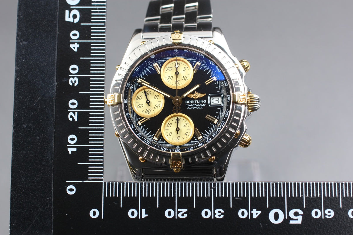 [Polished] BREITLING Chronomat B13350 Black 39mm Chronograph AT Men's Watch
