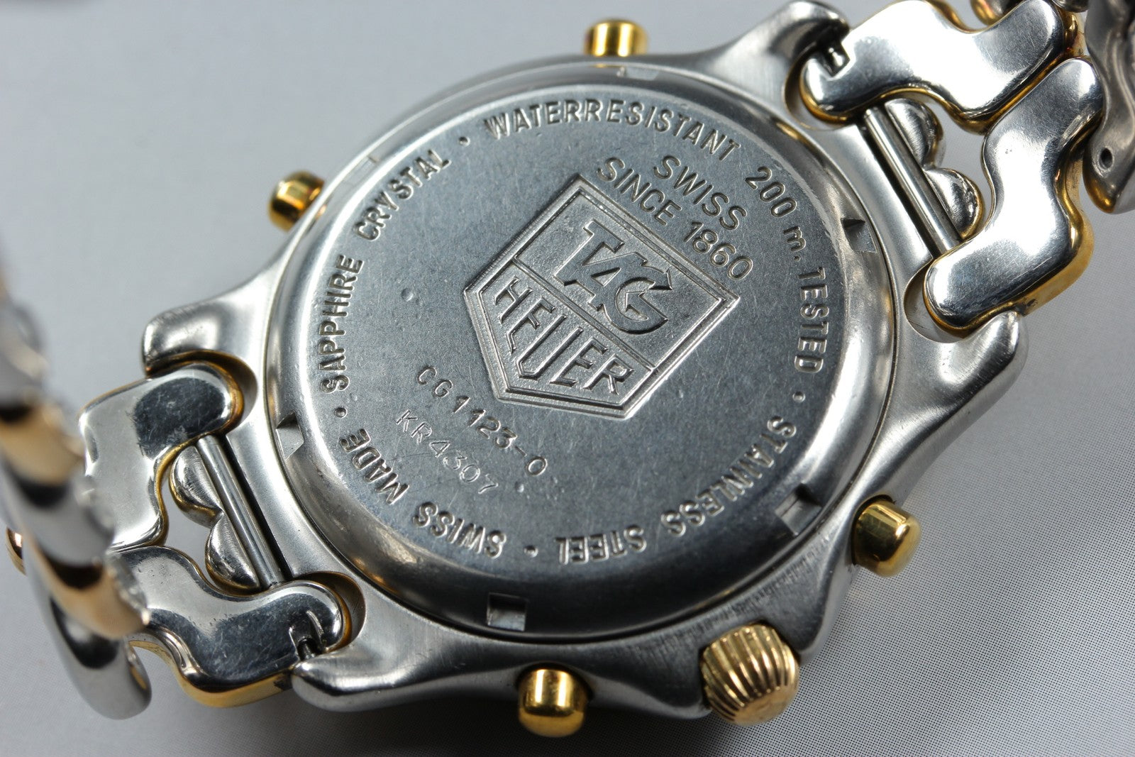 [READ!] TAG HEUER SENNA SEL S/el CG1123-0 Chronograph Men's Quartz Watch Box