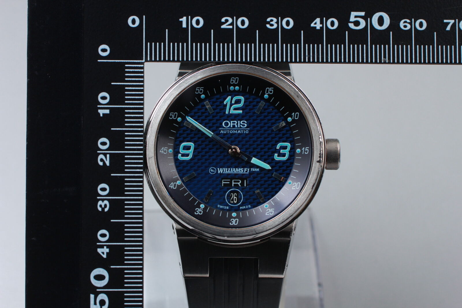[Exc+5] ORIS Williams F1 7560 Automatic Blue Dial Day Date Men's Watch JAPAN