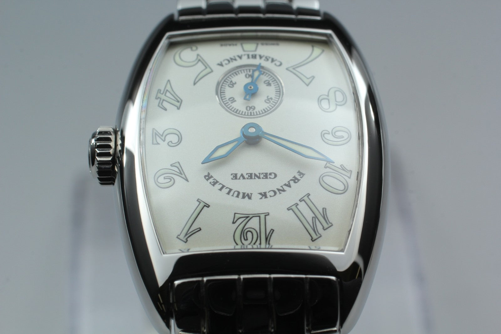 [Near MINT Box] Franck Muller Tonneau Curvex 1750S6 Silver Manual Women's Watch