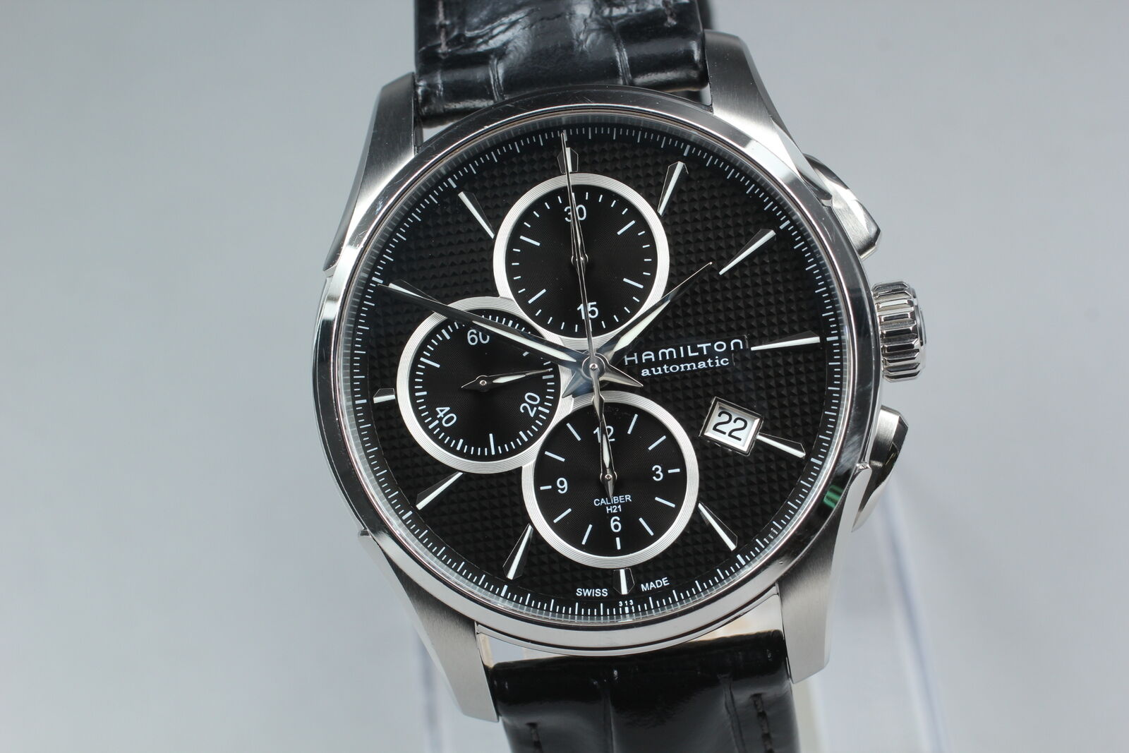 [Exc+5 Box] HAMILTON Jazzmaster H325961 Black Dial Automatic Men's Watch JAPAN
