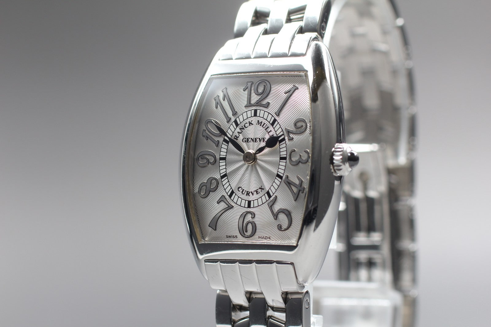[Exc+5 Box] Franck Muller Tonneau Curvex 1752QZ Silver Women's Quartz Watch JP