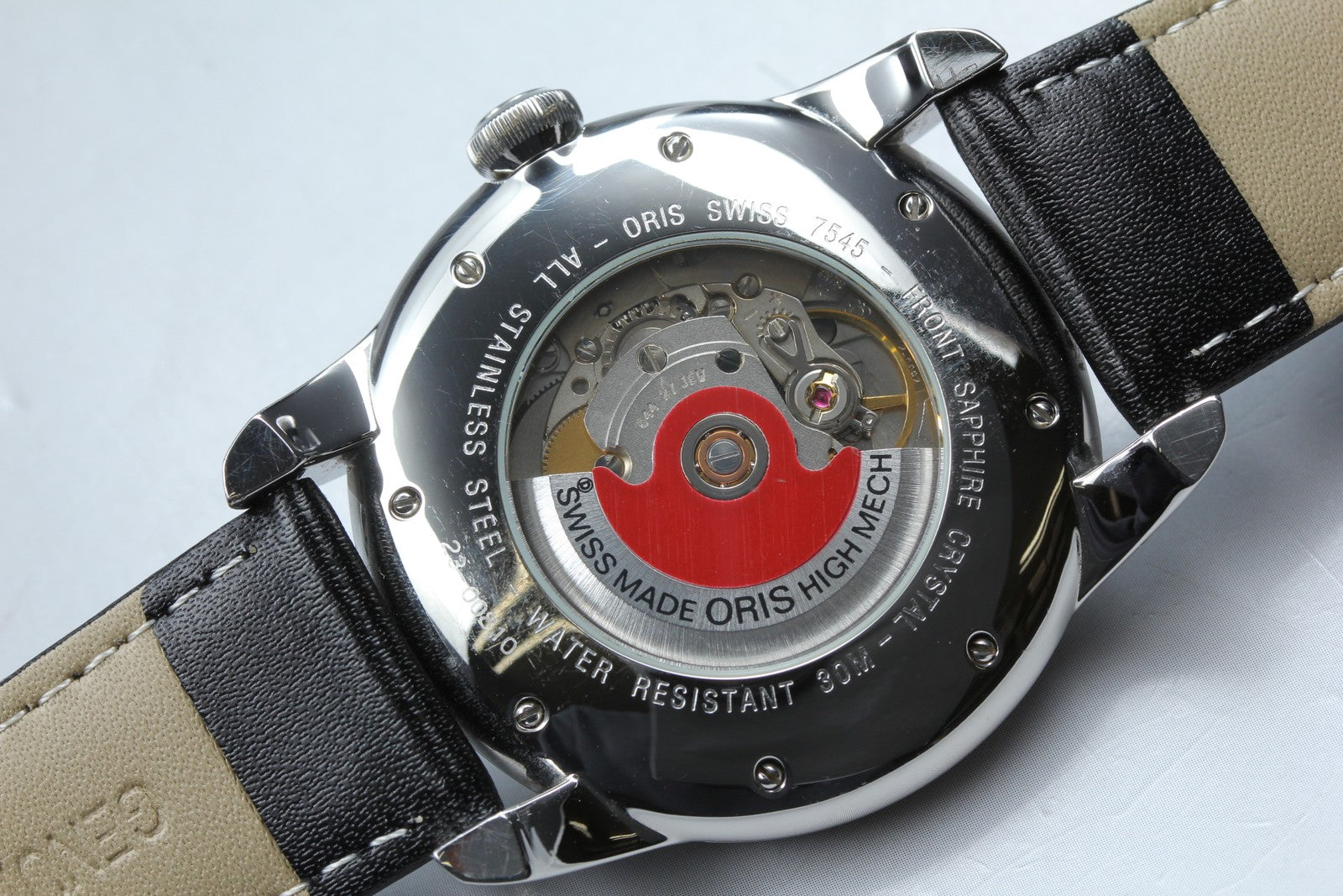 ORIS Artelier 7545 Silver Dial Automatic Small Second Men's Watch 44mm Exc+5 JP