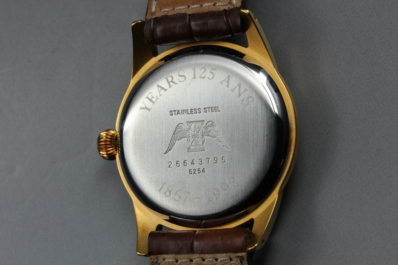 Vintage LONGINES 125th Anniversary 5254 Manual Men's Watch 33mm JAPAN