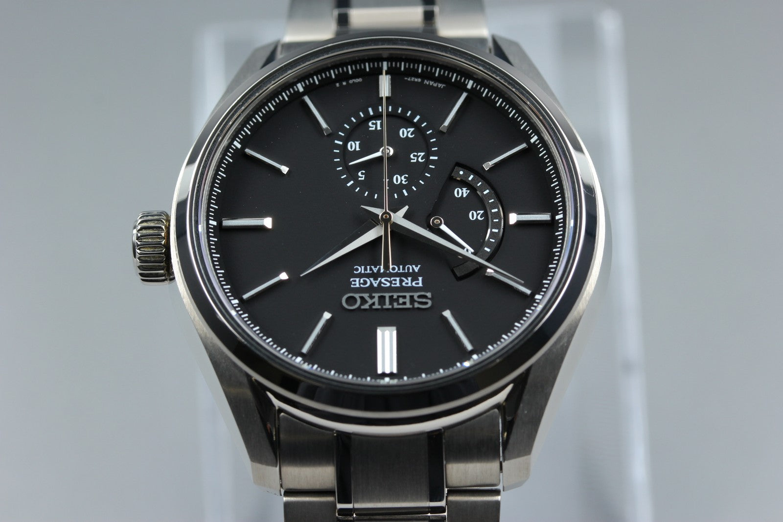 SEIKO Presage 6R27-00H0 SARW041 Black Automatic Date Men's Watch 40mm JAPAN