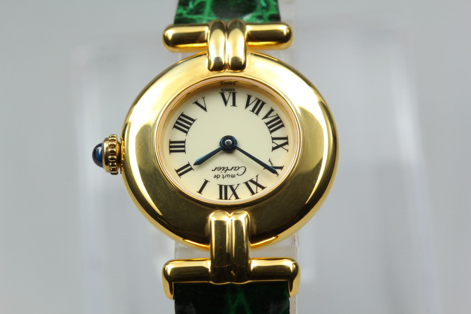 Vintage [Near MINT- Box] Cartier Must Colisee Vermeil 590002 Women's Qz Watch