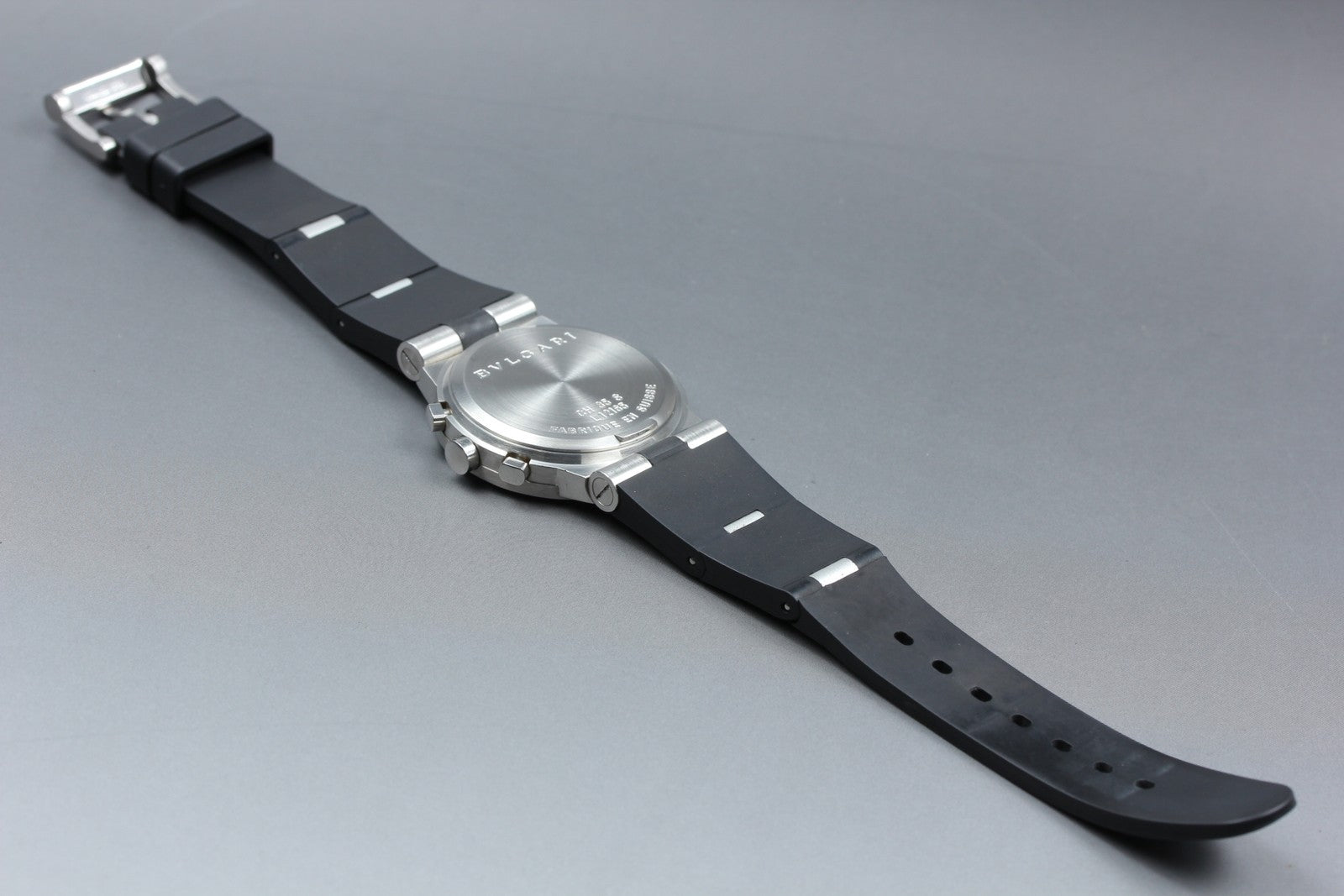 New Batt BVLGARI Diagono Sports CH35S Quartz Black Men's Watch 36mm JAPAN Box