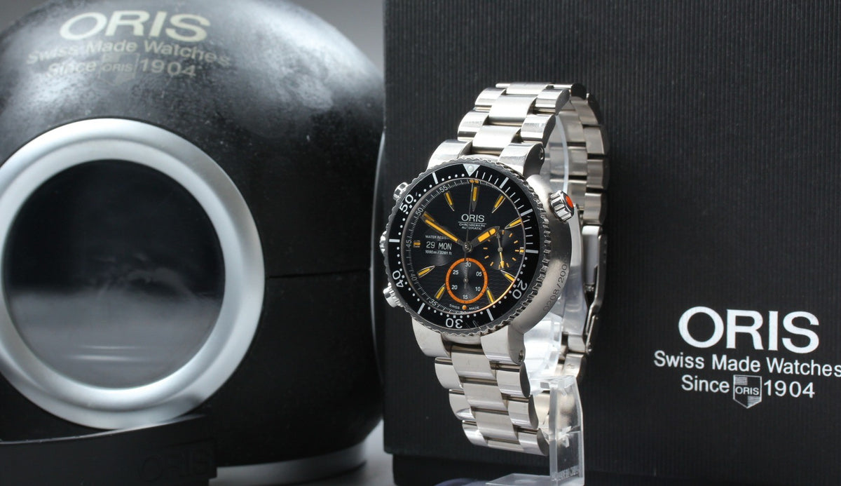 ORIS 7598 Divers Chronograph Carlos Coste Limited Edition Men's Watch AT [Box]