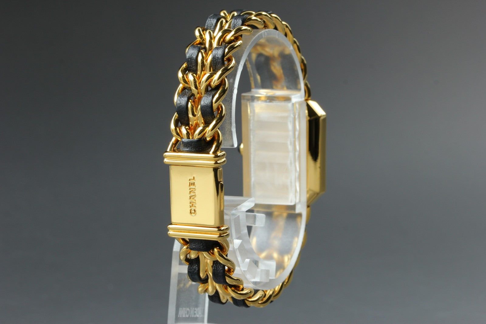 CHANEL Premiere L Size Black Dial Gold 20mm Quartz Women’s Watch [w/Box]