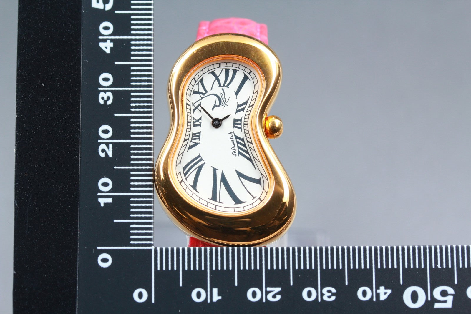 [Exc+5] Salvador Dali softwatch 022146 Gold Pink 26mm Women's Quartz Watch JAPAN