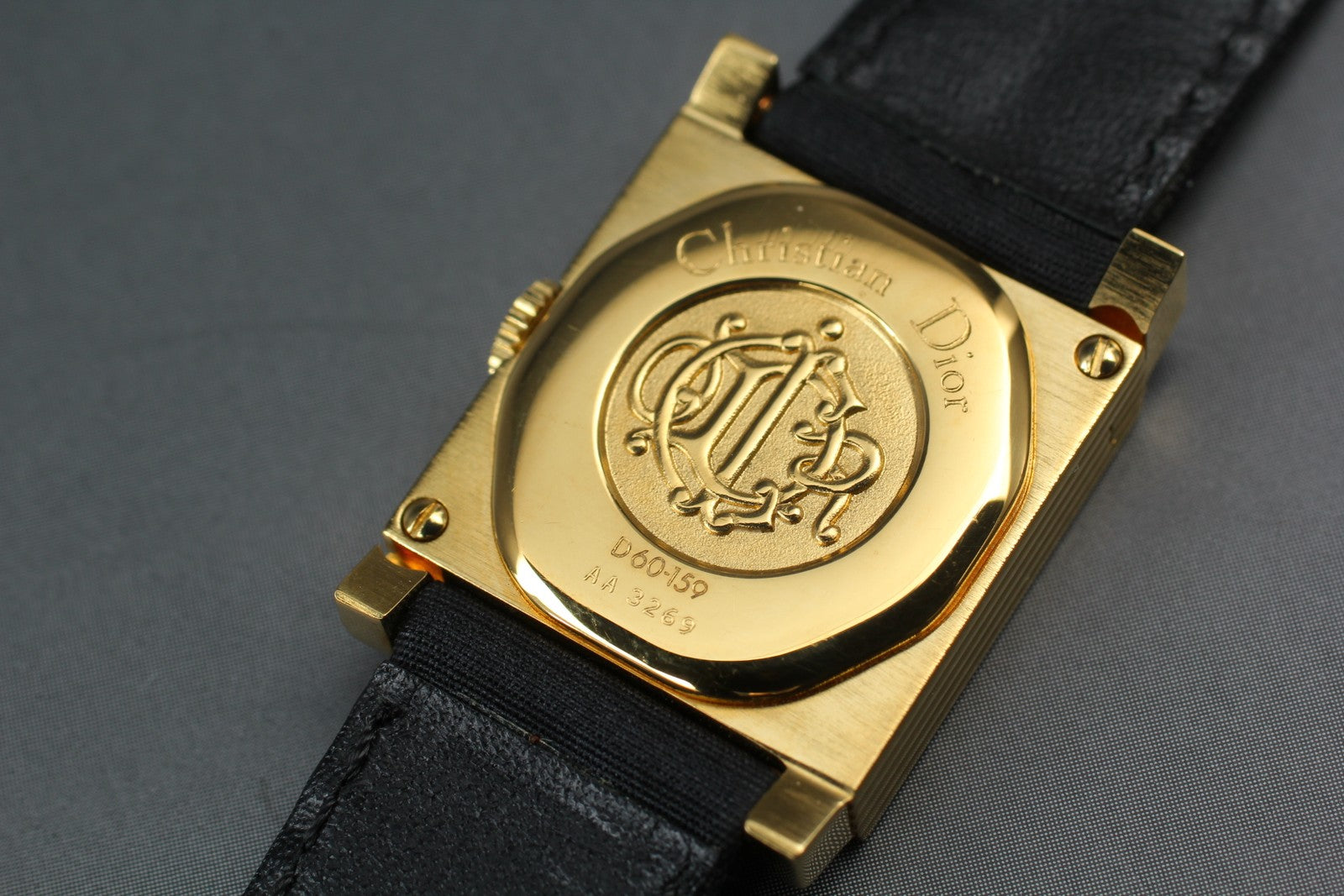 Christian Dior La Parisienne D60-159 Gold Black 19mm Women's Quartz Watch [Box]