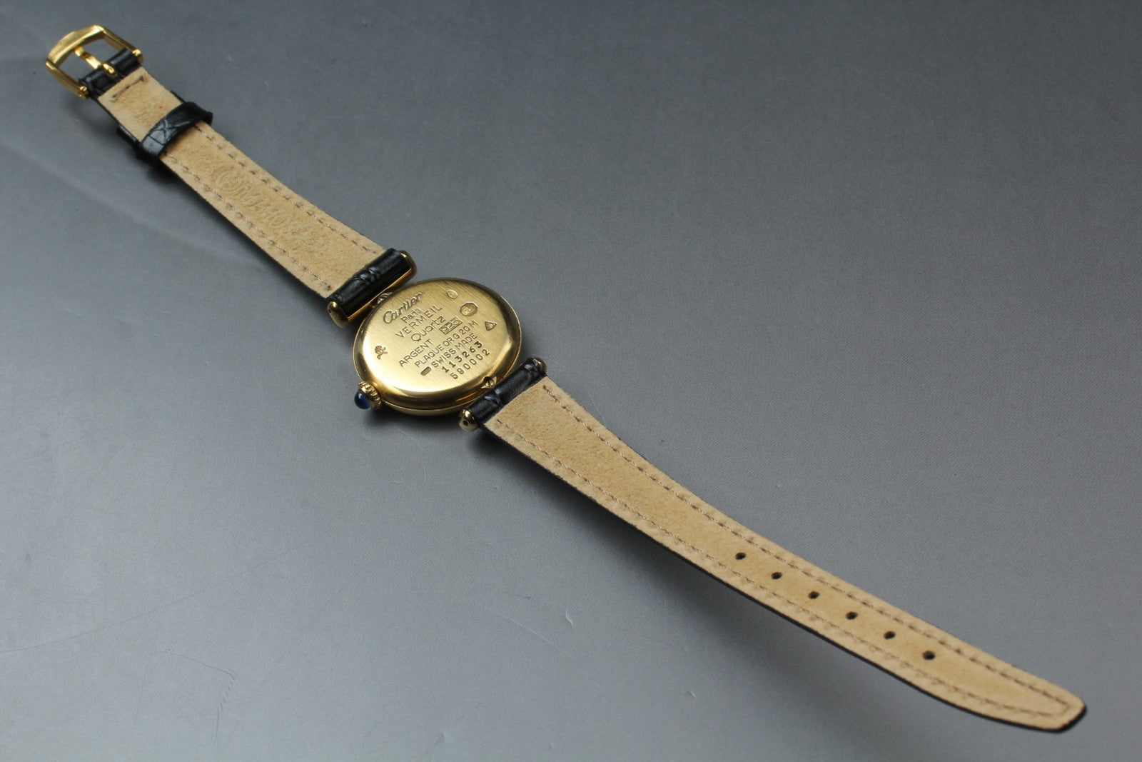 Vintage [Near MINT- Box] Cartier Must Colisee Vermeil 590002 Women's Qz Watch