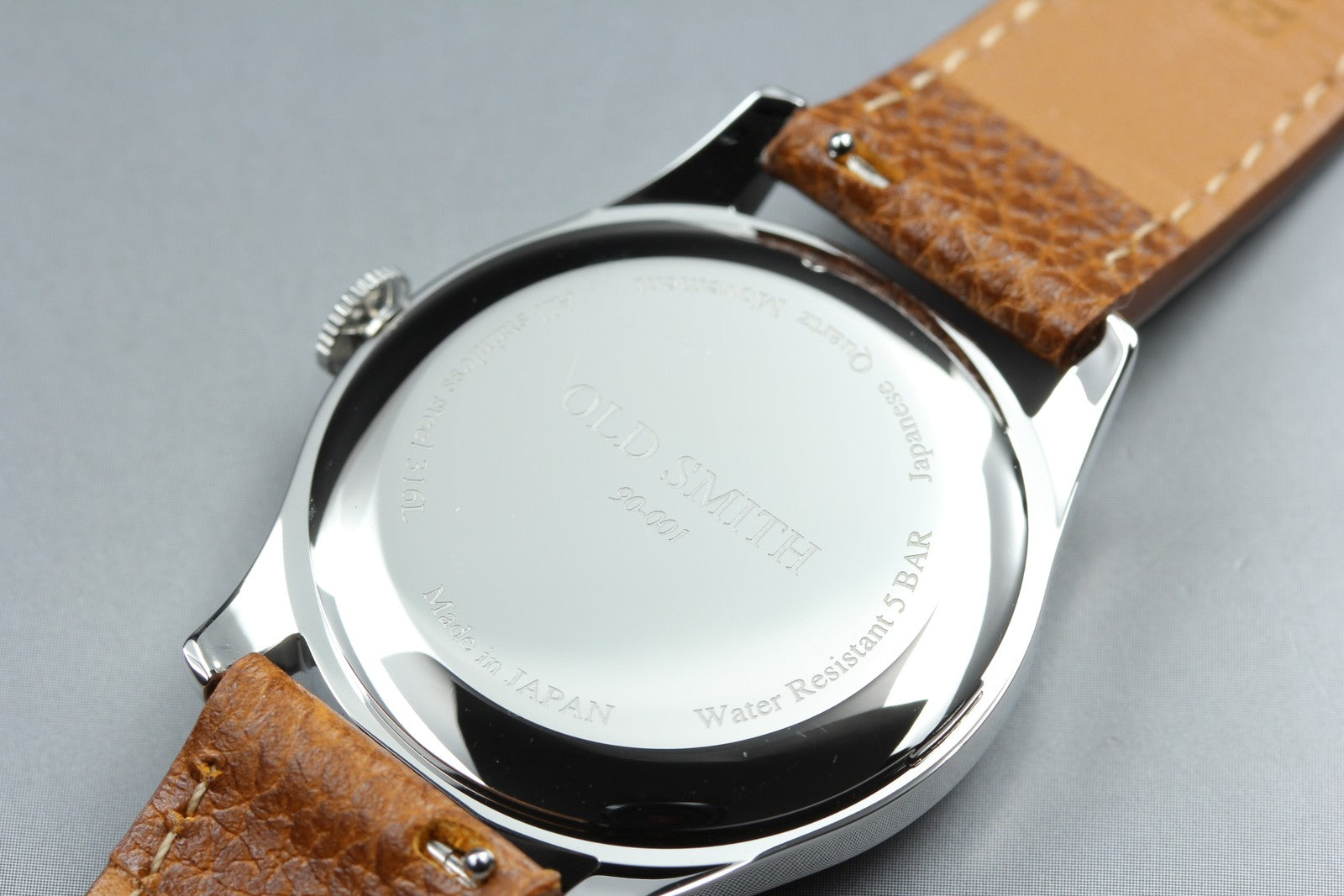 KUOE KYOTO OLD SMITH 90-001 34mm Green Dial Brown Quartz Men's Watch [Box]