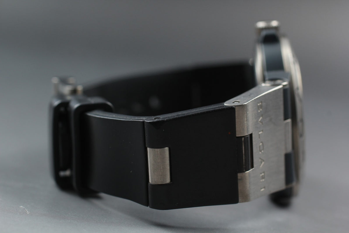 [Exc+5] BVLGARI Diagono TI38TA Titanium Automatic 38mm Black Men's Watch
