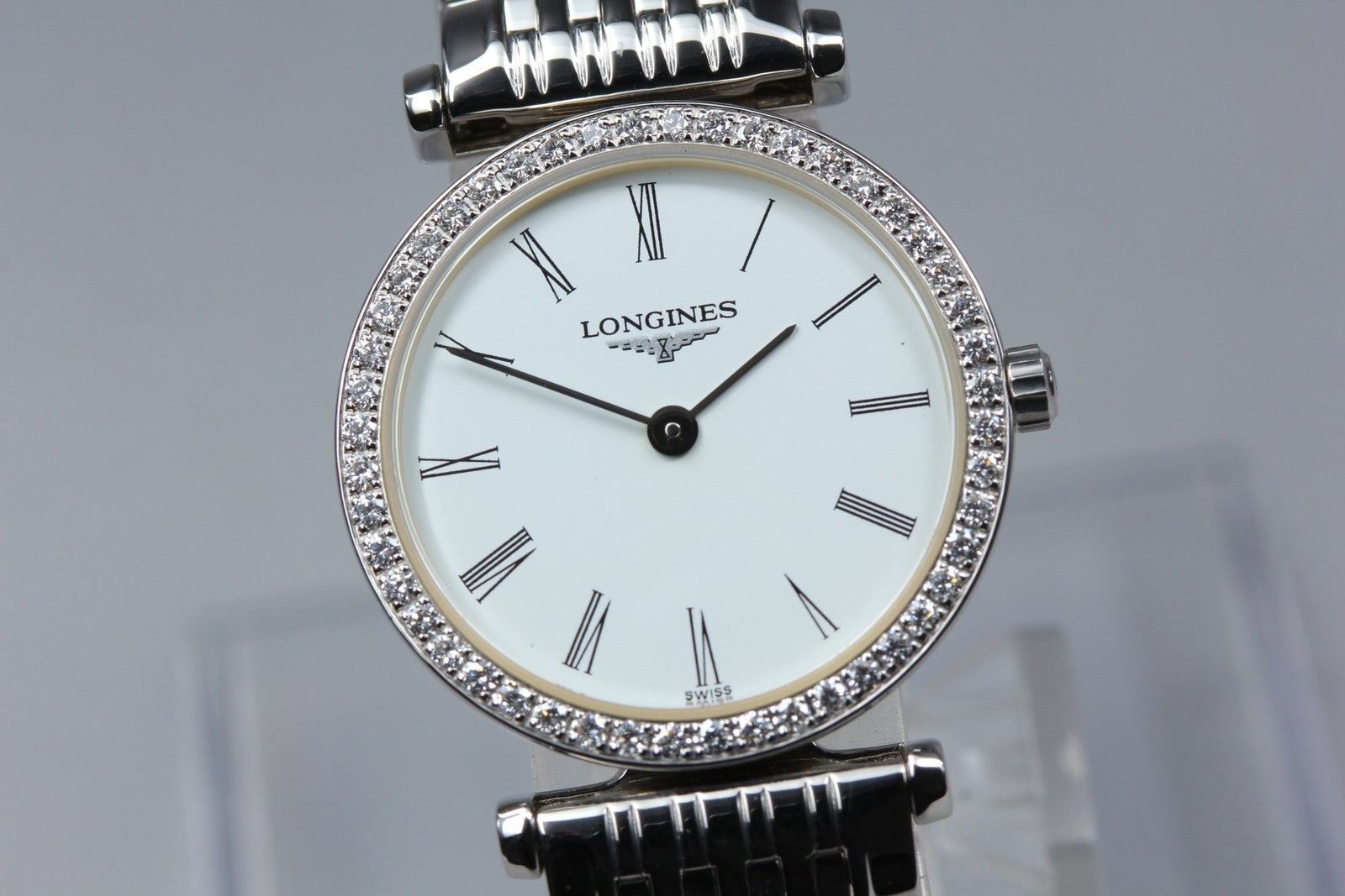 LONGINES La Grande Classique L4.241.0 Diamond Bezel Women's Quartz Watch [Box]