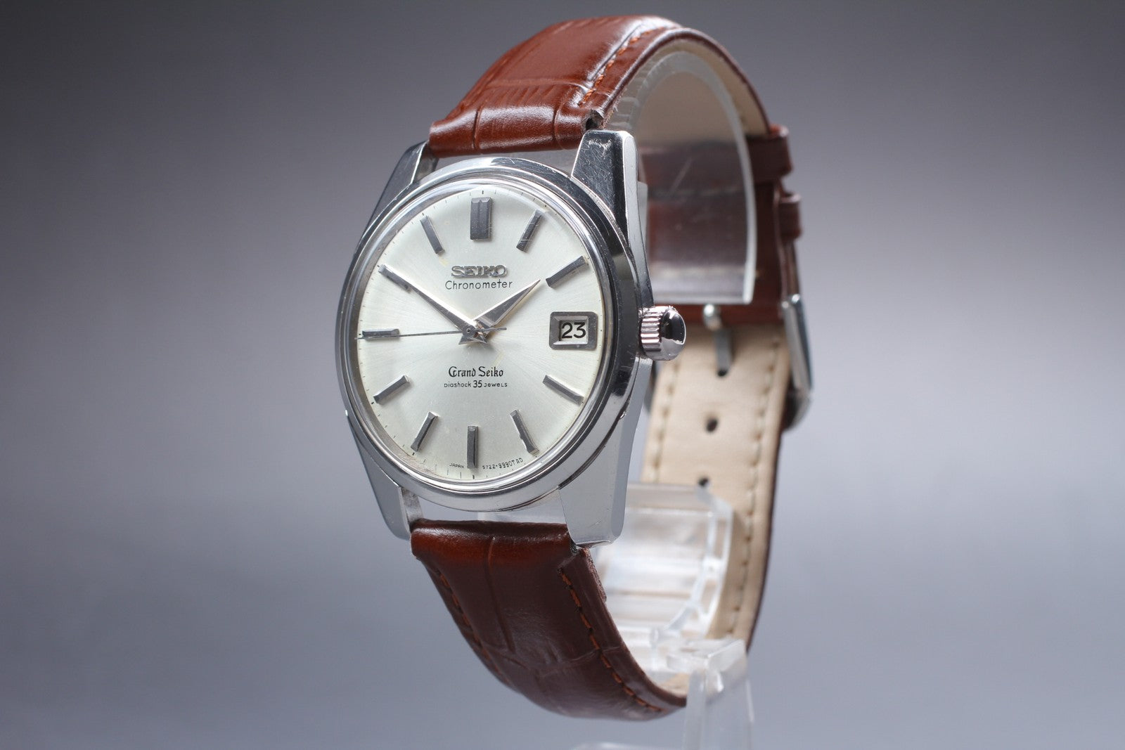 Overhauled Vintage Grand Seiko 2nd Model 5722-9990 Manual Silver Men's Watch JP