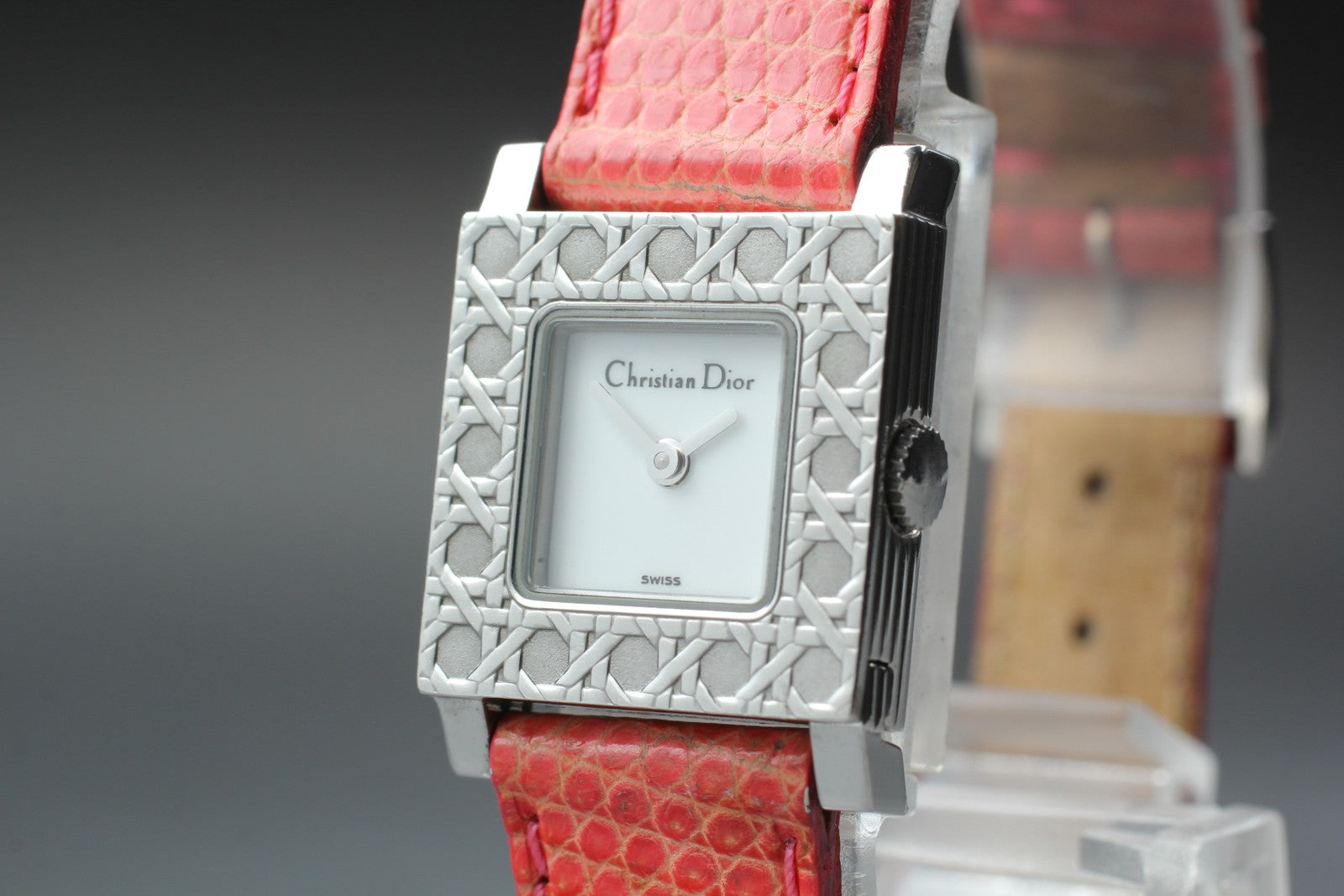 [Exc+5 Box] Christian Dior D60-109 La Parisienne Silver 19mm Women's Qz Watch