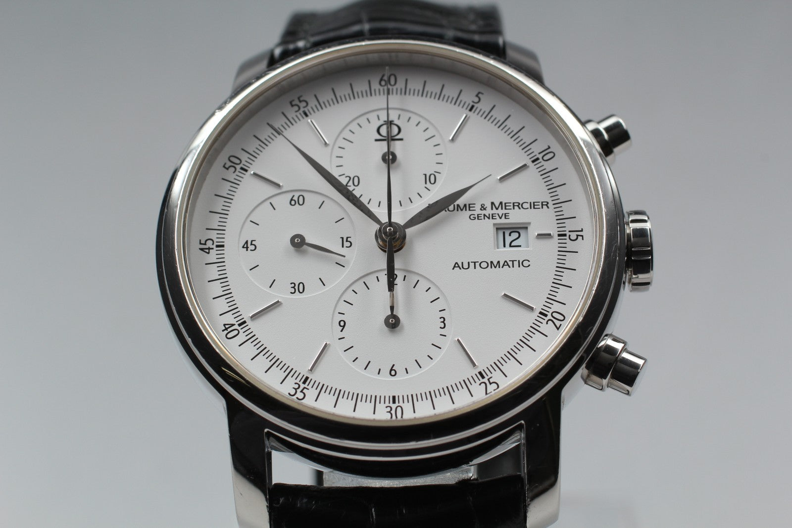 [Exc+5] BAUME＆MERCIER Classima 65533 Automatic White Men's Watch 42mm From JAPAN