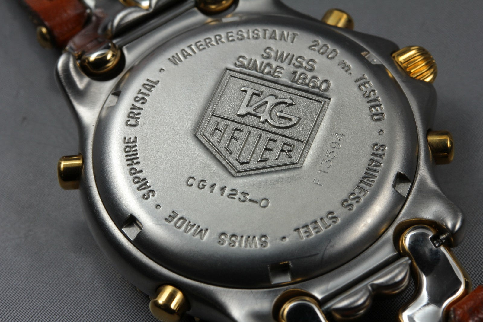 Vintage [Exc+4 Box] TAG HEUER S/el CG1123-0 Chronograph Quartz Men's Watch