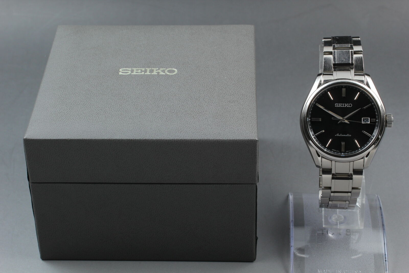 [Exc+5 w/ Box] SEIKO PRESAGE 6R15-03P0 SARX035 Black Automatic Men's Watch JAPAN