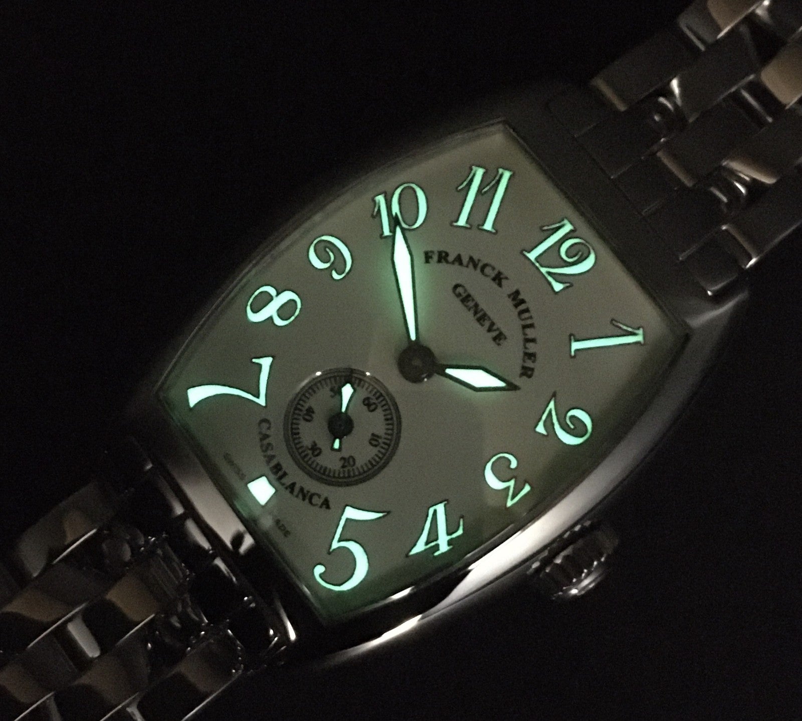 [Near MINT Box] Franck Muller Tonneau Curvex 1750S6 Silver Manual Women's Watch