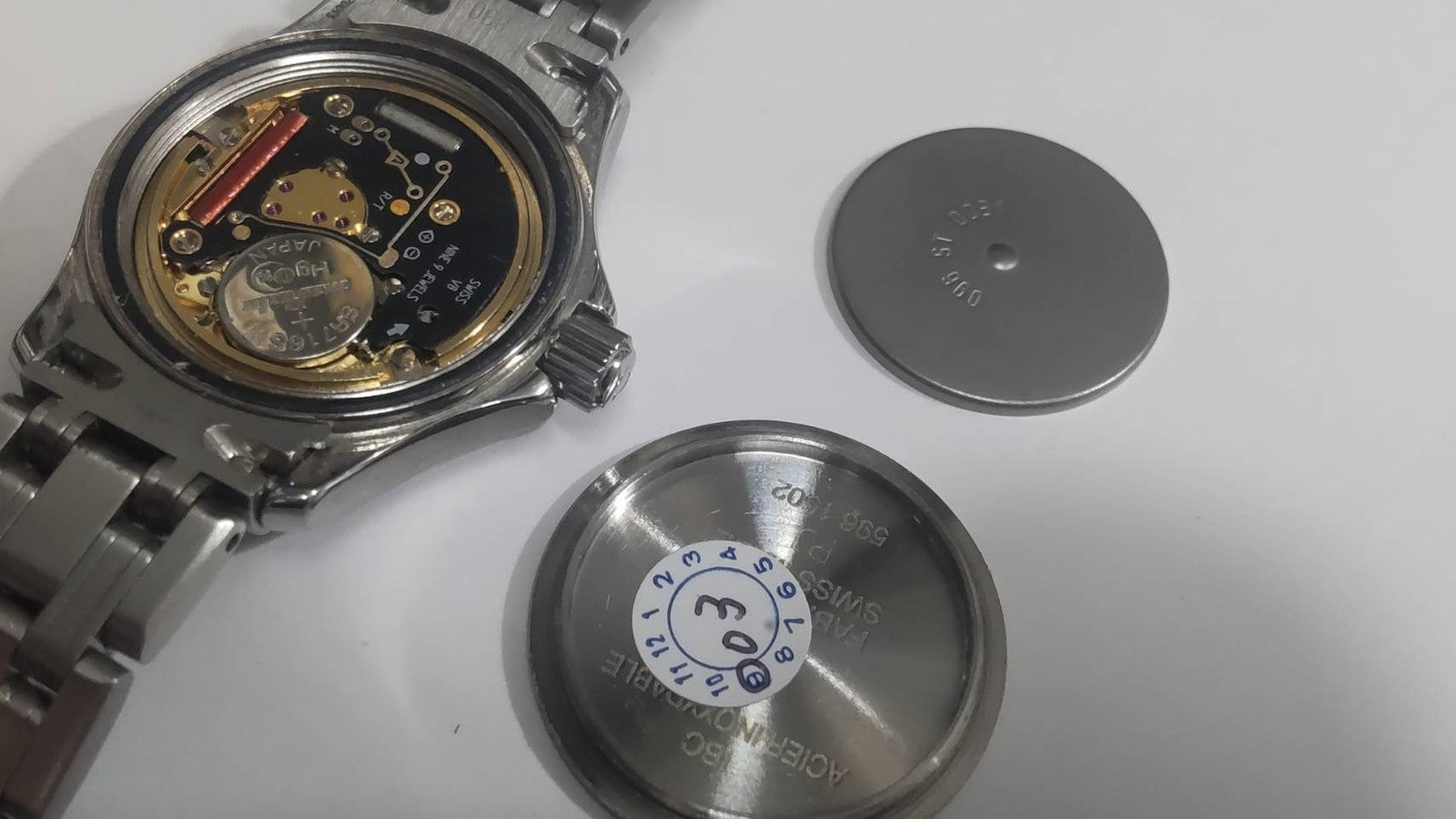 Vintage OMEGA Seamaster 120m 2581.81 Blue Quartz Women's Watch 26mm  JAPAN Box