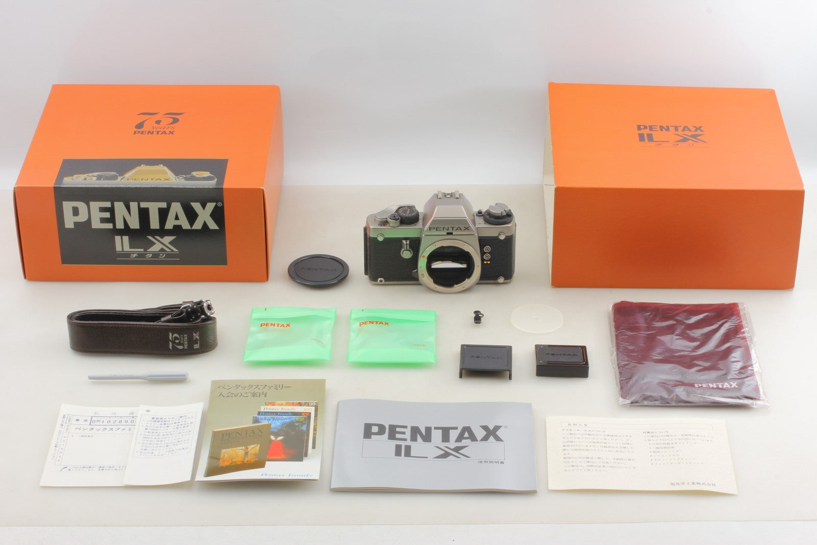 Rare [Unused in Box] Pentax LX ILX Titan 75th Film Camera From JAPAN