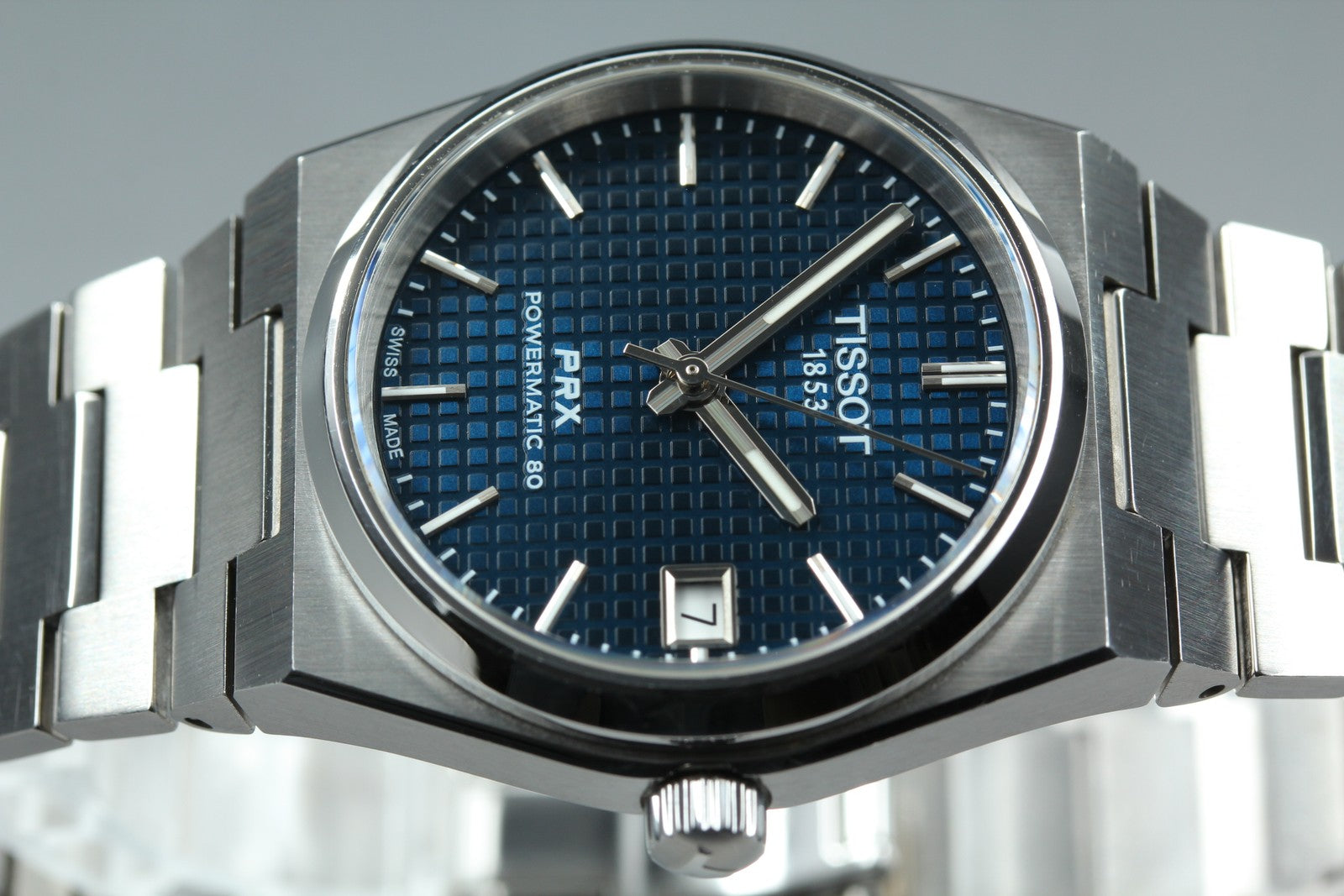 Tissot PRX Powermatic 80 T137207A Automatic Blue Dial Men's Watch 35mm JP JAPAN