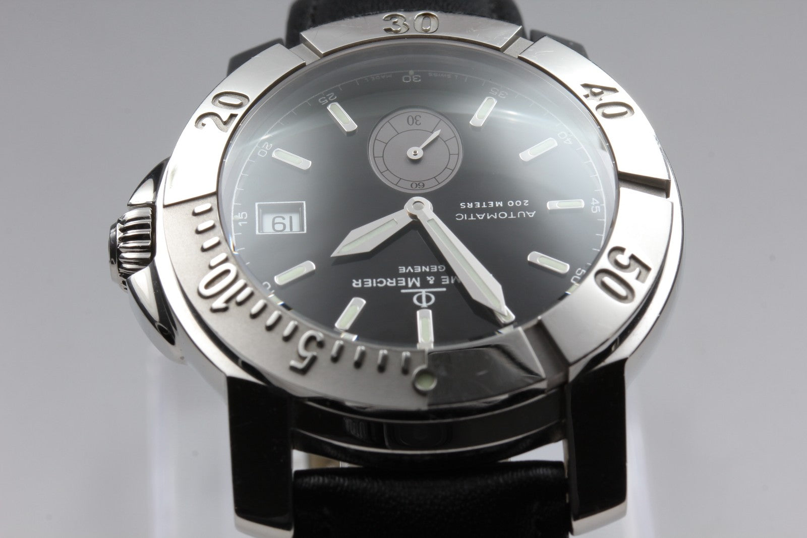 Baume & Mercier CapeLand 65353 Date black Dial Automatic Men's Watch 41mm JAPAN