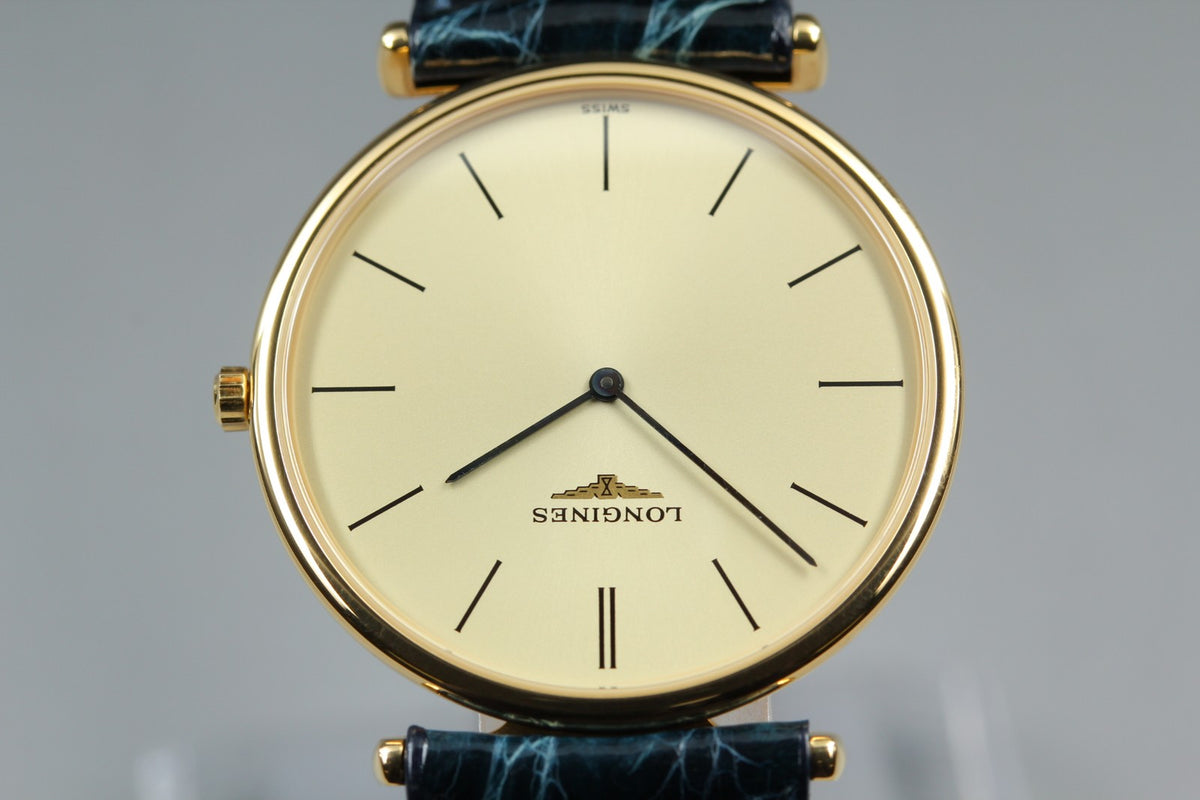 LONGINES La Grande Classique L4.635.2 Quartz Gold Women's Watch 33mm JAPAN Box