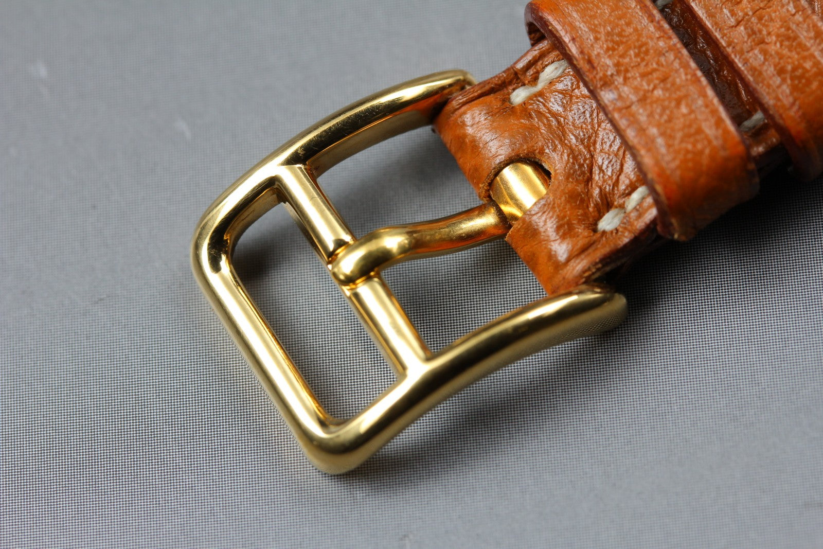 Vintage [Box] HERMES Kelly Watch Gold Brown Leather "U" Woman's Quartz Watch