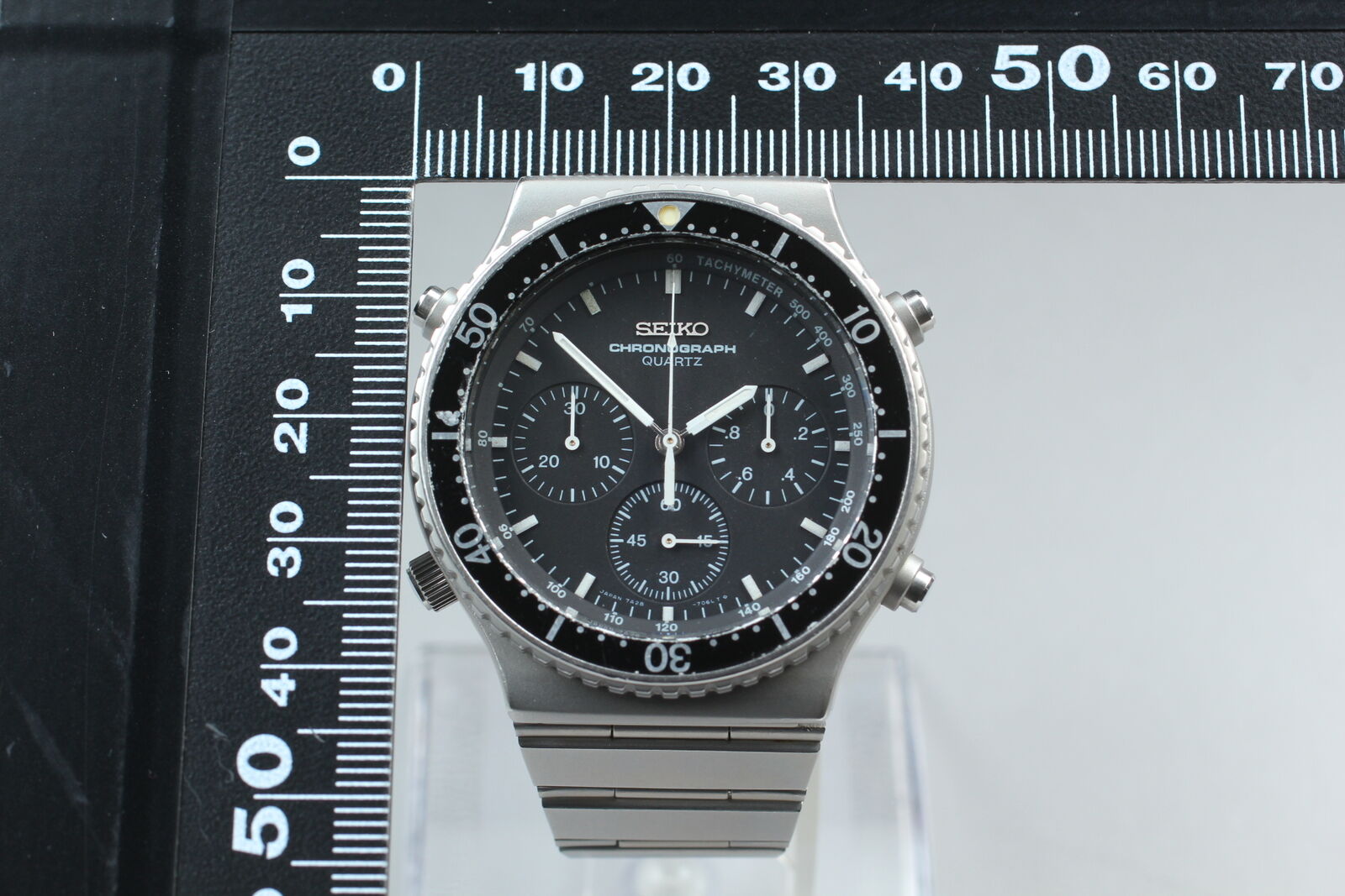 New Battery [Exc+4] SEIKO Speedmaster 7A28-7040 Chronograph Mens Quartz watch JP