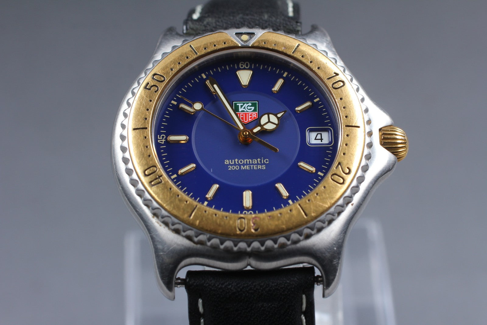 [Exc+5] TAG HEUER Professional WI2151 Blue Dial Automatic Boy's Watch 37mm JAPAN